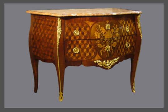 Commode-epoque-18-siecle-estampille-Malle