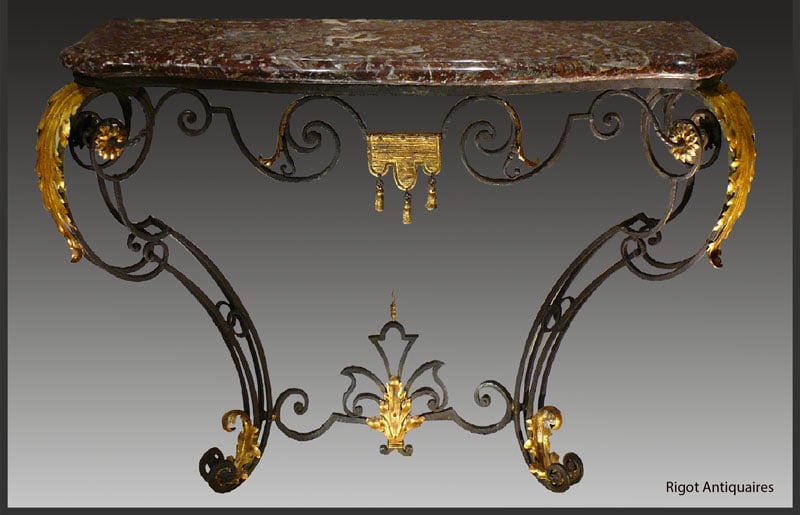 Console-régence-rigot-antiquaire